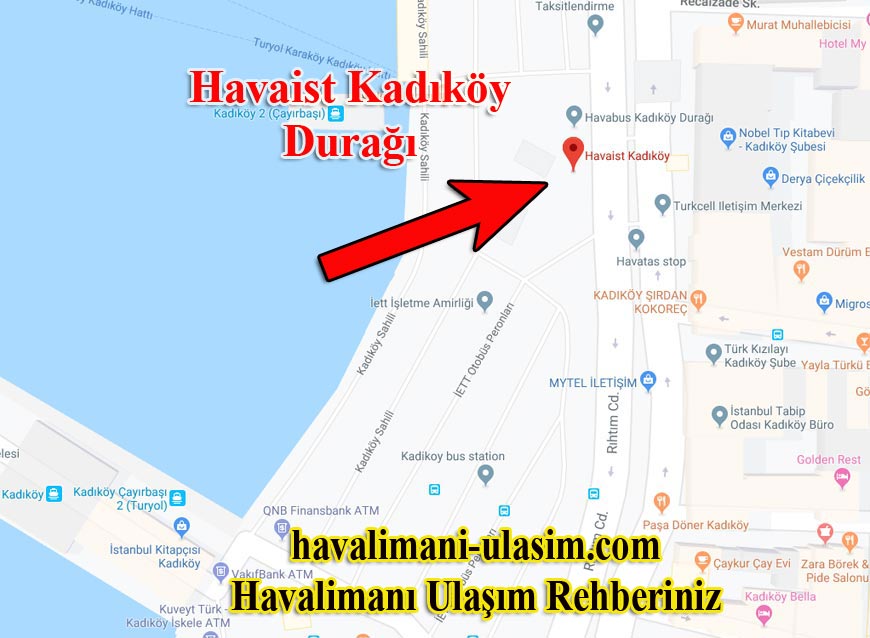 Havaist Kadıköy Durağı, Havaist Otobüsleri Kadıköy Sefer Saatleri