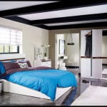 Koçtaş yatak odası mavi beyaz