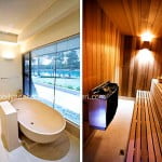 Lüks evlerin banyo ve sauna tasarımı