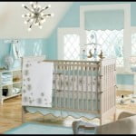 Mavi bebek odası dekoru